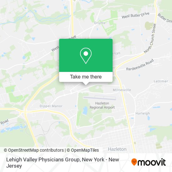 Lehigh Valley Physicians Group map