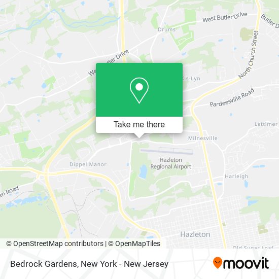 Mapa de Bedrock Gardens