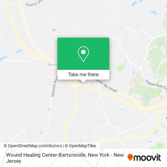 Wound Healing Center-Bartonsville map