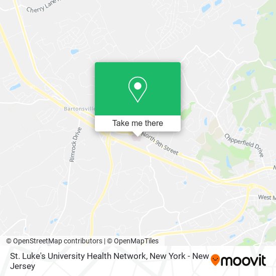 St. Luke's University Health Network map