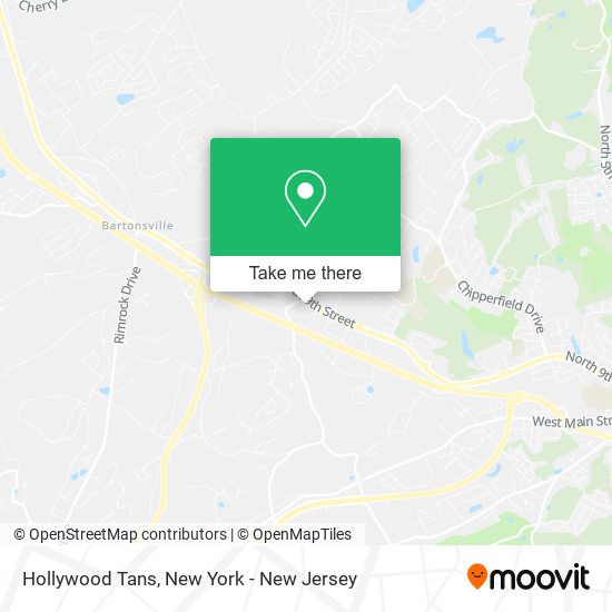 Hollywood Tans map