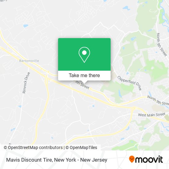 Mapa de Mavis Discount Tire