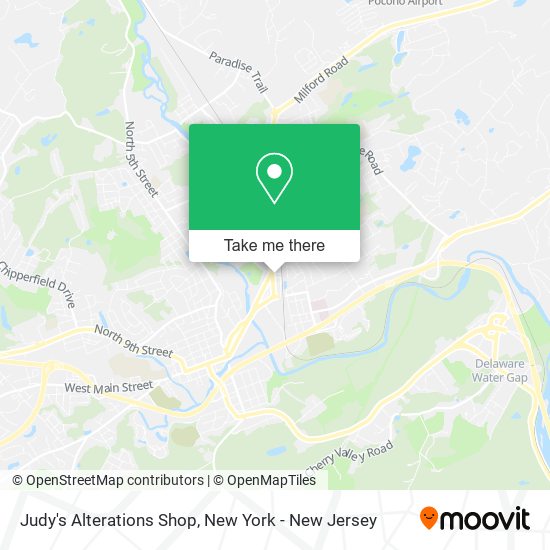 Judy's Alterations Shop map