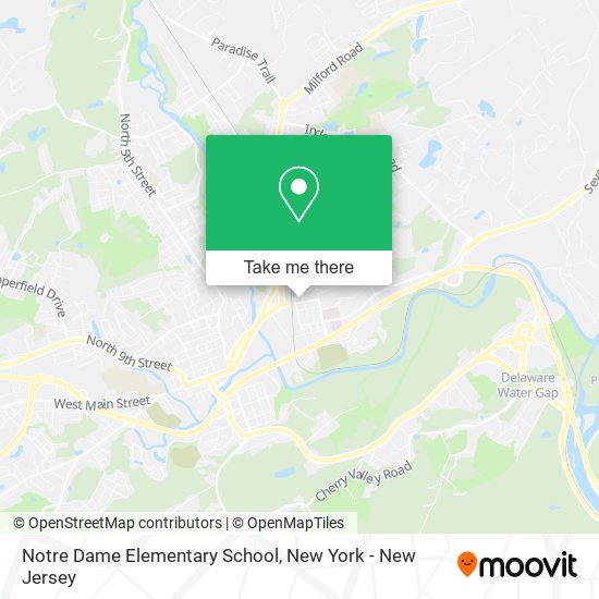 Notre Dame Elementary School map