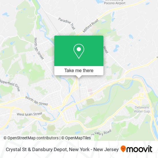 Crystal St & Dansbury Depot map