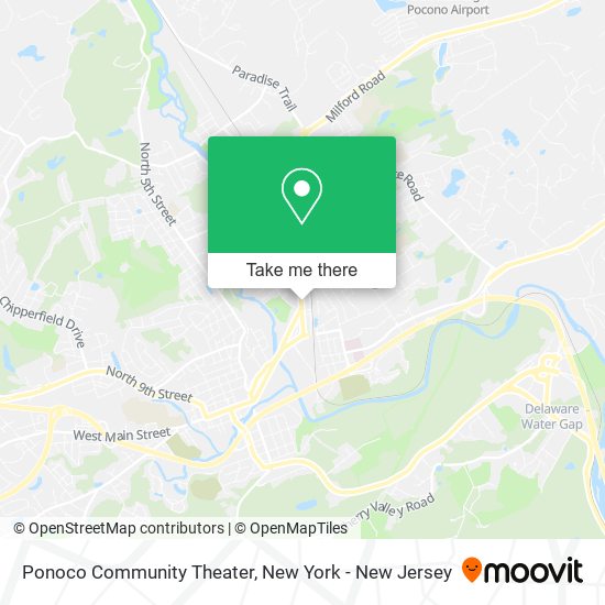 Ponoco Community Theater map