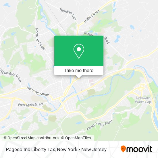 Pageco Inc Liberty Tax map