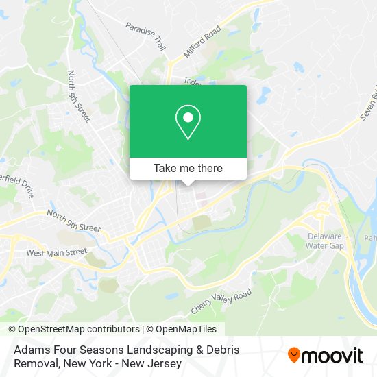Adams Four Seasons Landscaping & Debris Removal map
