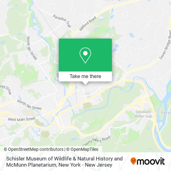 Schisler Museum of Wildlife & Natural History and McMunn Planetarium map