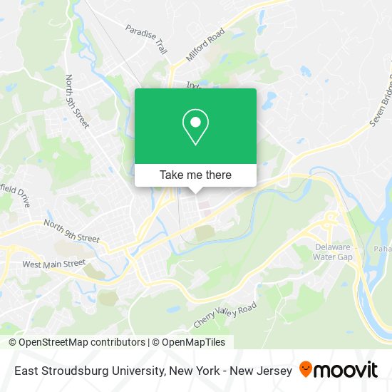 Mapa de East Stroudsburg University