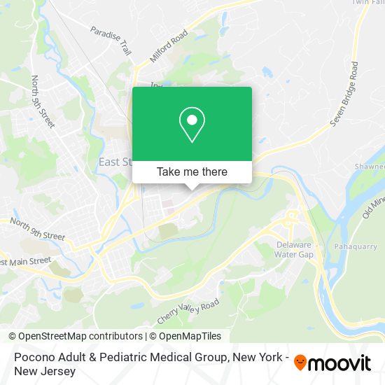 Mapa de Pocono Adult & Pediatric Medical Group