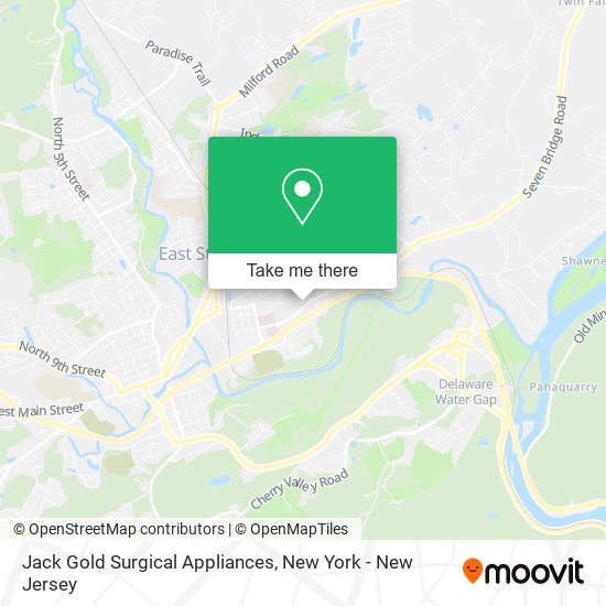 Jack Gold Surgical Appliances map