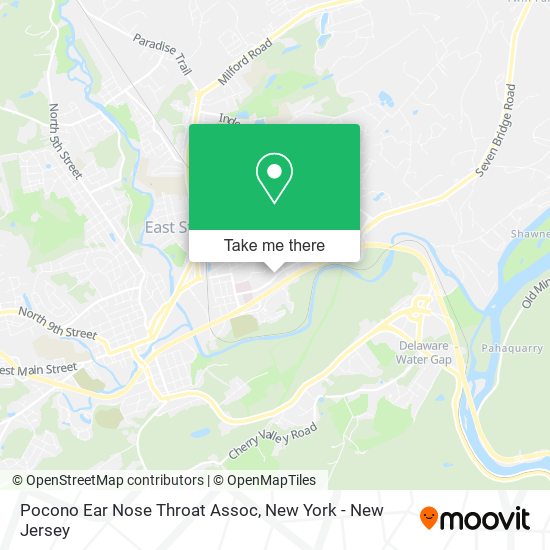 Pocono Ear Nose Throat Assoc map