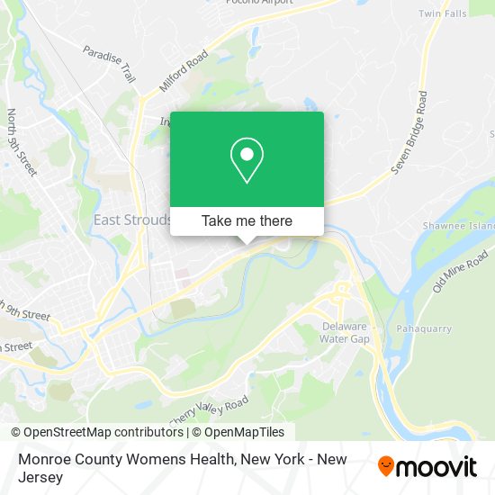 Monroe County Womens Health map