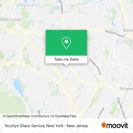 Mapa de Scottys Glass Service