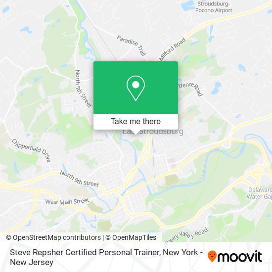 Steve Repsher Certified Personal Trainer map