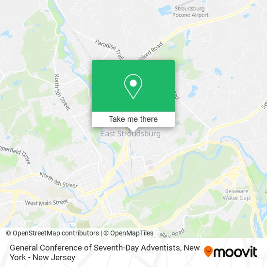 General Conference of Seventh-Day Adventists map