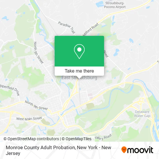 Monroe County Adult Probation map