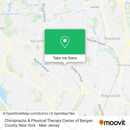 Chiropractic & Physical Therapy Center of Bergen County map