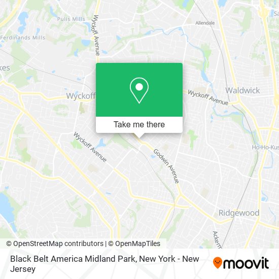 Black Belt America Midland Park map
