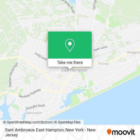 Sant Ambroeus East Hampton map