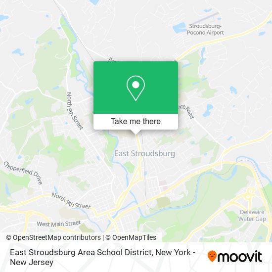 East Stroudsburg Area School District map