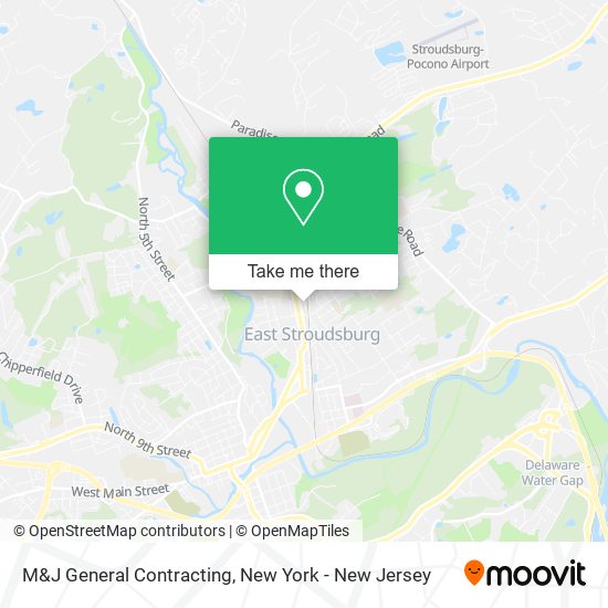 Mapa de M&J General Contracting