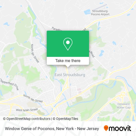 Window Genie of Poconos map