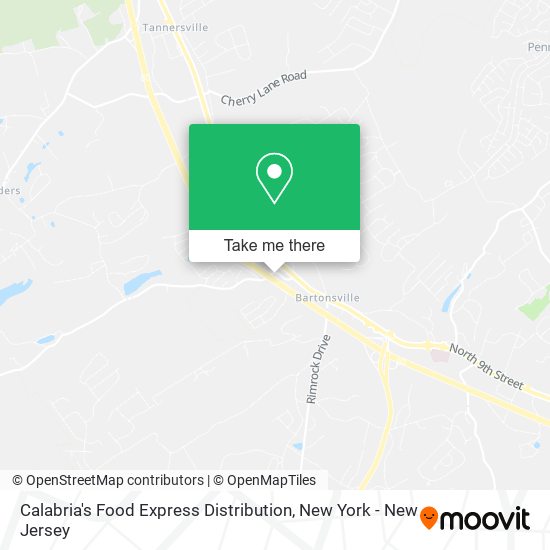 Calabria's Food Express Distribution map