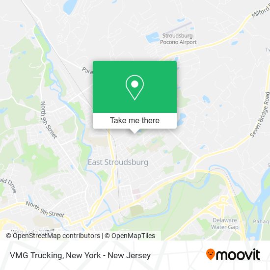 VMG Trucking map