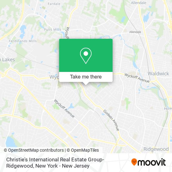 Mapa de Christie's International Real Estate Group-Ridgewood