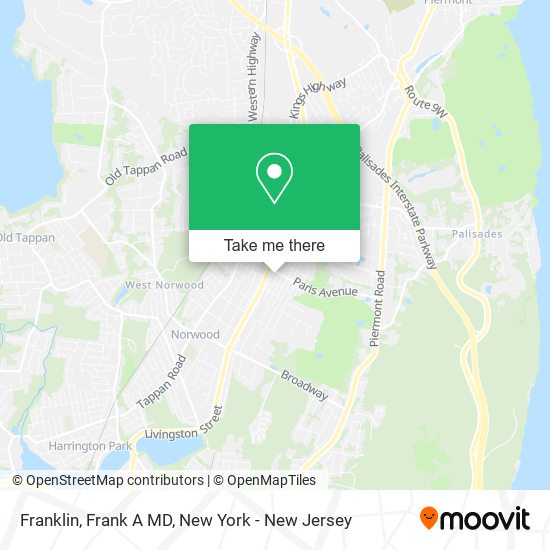 Franklin, Frank A MD map