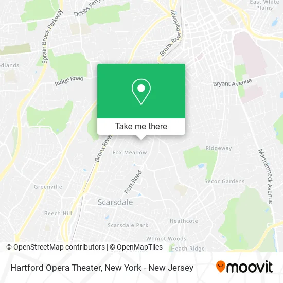 Mapa de Hartford Opera Theater