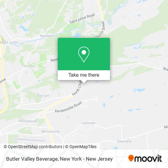 Mapa de Butler Valley Beverage