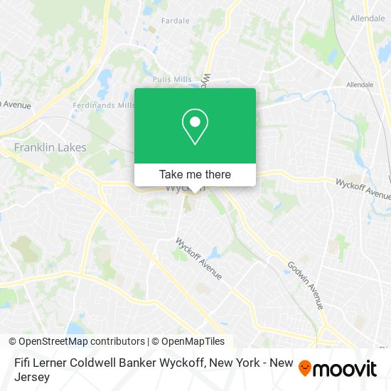 Mapa de Fifi Lerner Coldwell Banker Wyckoff