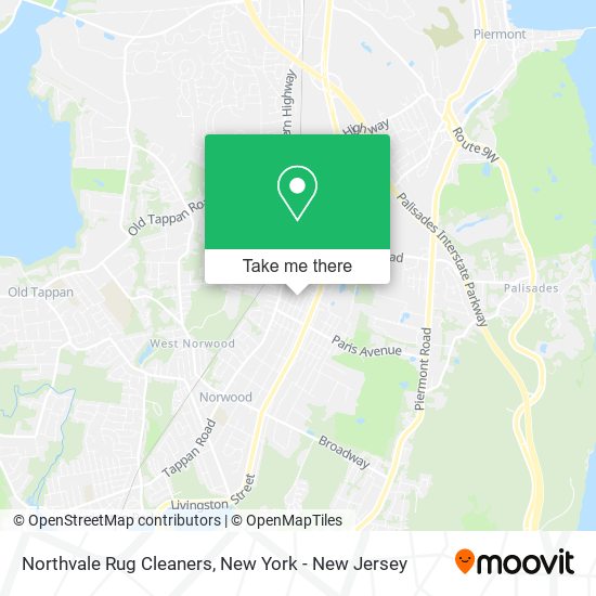 Northvale Rug Cleaners map