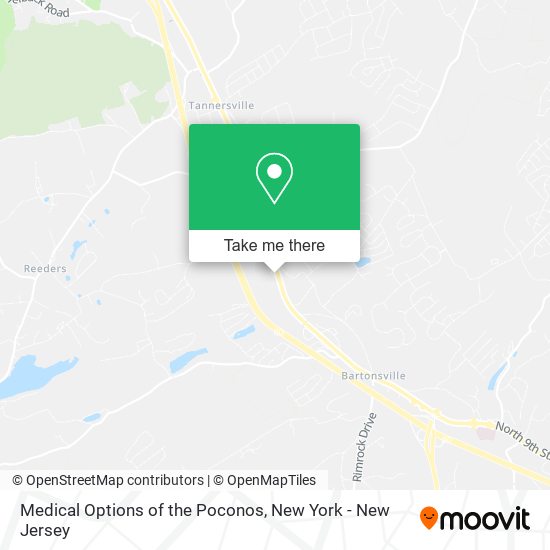 Mapa de Medical Options of the Poconos