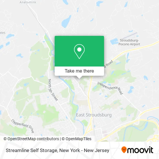 Streamline Self Storage map