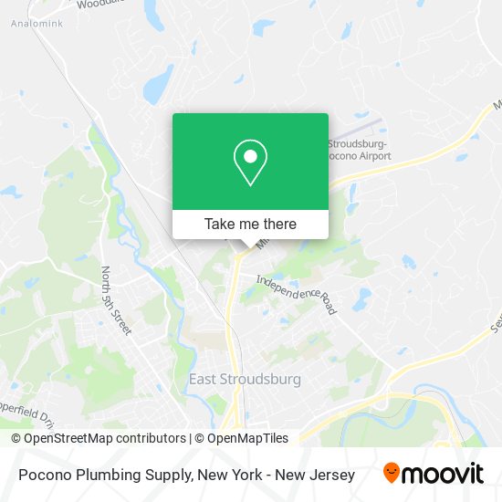 Pocono Plumbing Supply map