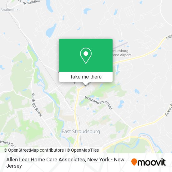 Allen Lear Home Care Associates map
