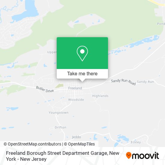 Mapa de Freeland Borough Street Department Garage