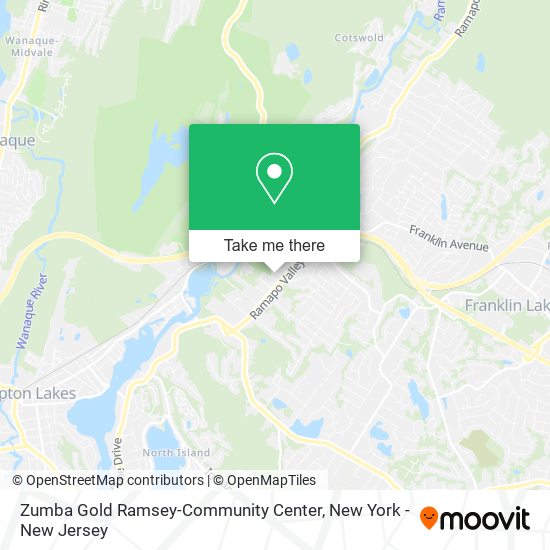 Zumba Gold Ramsey-Community Center map