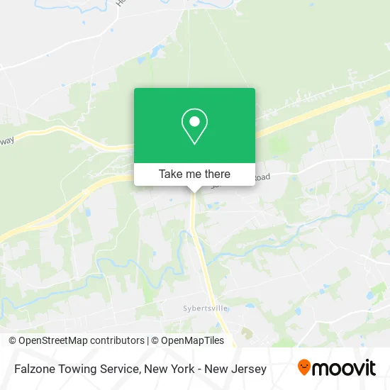 Falzone Towing Service map