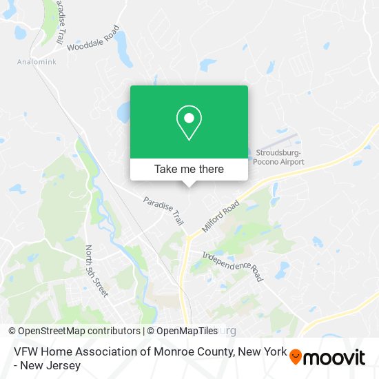 VFW Home Association of Monroe County map
