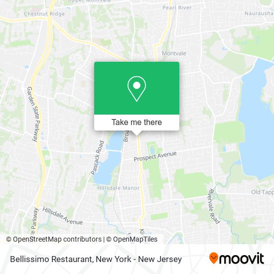 Mapa de Bellissimo Restaurant