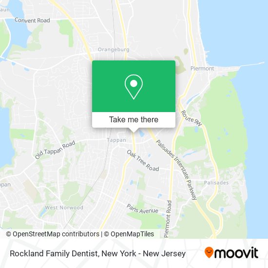Rockland Family Dentist map