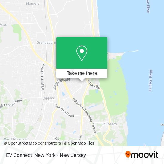 EV Connect map