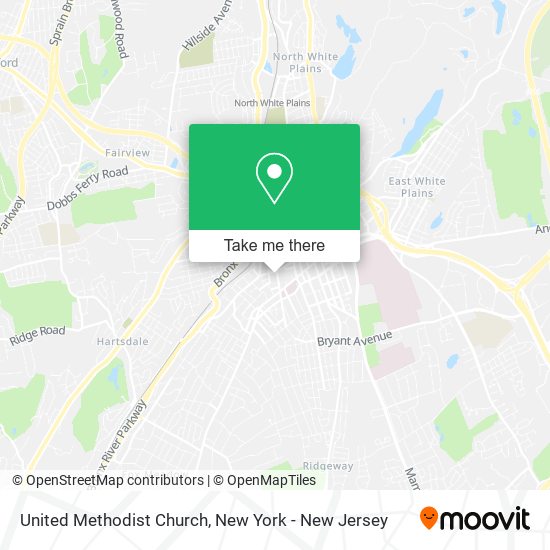 United Methodist Church map