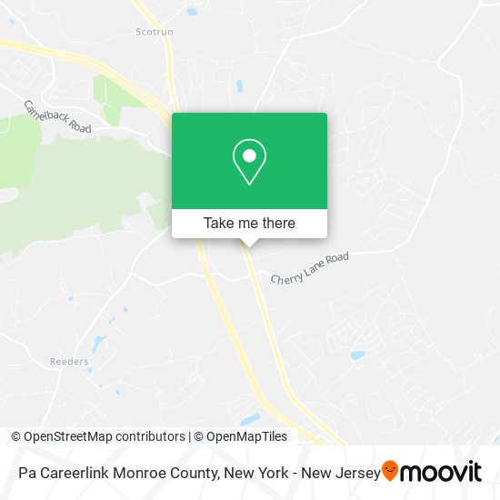Mapa de Pa Careerlink Monroe County