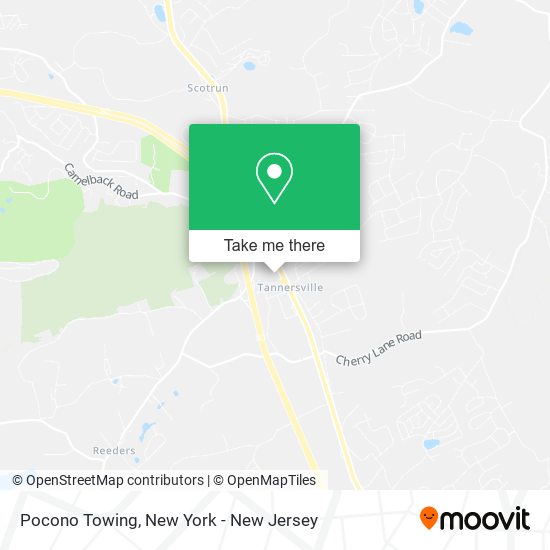 Pocono Towing map